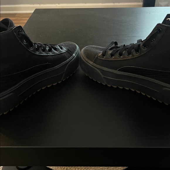 Puma Women’s Black High-Top Sneakers - Picture 4 of 5